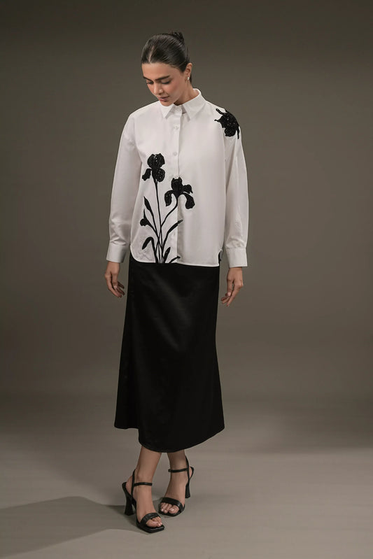Statement Floral Applique Shirt