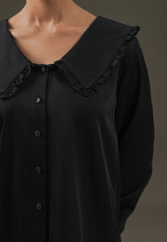 Ruffle Collar Top