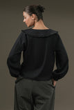 Ruffle Collar Top