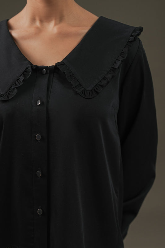 Ruffle Collar Top
