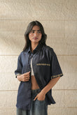 Soft Denim Hand Embroidered Shirt