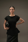 Sculpting Peplum Top